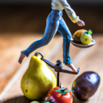 A person balancing fruits and vegetables 512x512 39741612.png