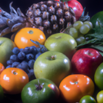 Variety of colorful fruits and vegetable 512x512 51610158.png